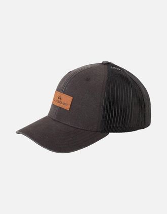 Quiksilver Mens Quiksilver Mens Down The Hatch Trucker Baseball Cap - Black/Grey - Size: ONE size