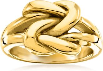 Ross-Simons 14kt Yellow Gold Double Love Knot Ring