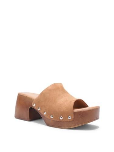 La Modeuse Tongs, Mules-Mules Style Sabots à Plateforme Effet Bois dès ...