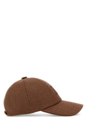 Max Mara Womens Brown Raffia Circense Baseball Cap Ambra Marrone Cappelli E Fasce Per Capelli Hat