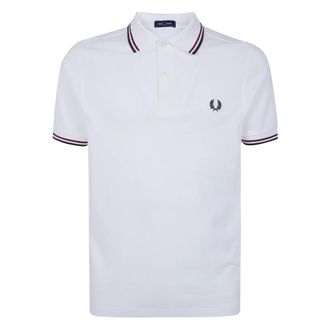 Fred Perry Tops, Heren, Wit, M, Polo Shirts