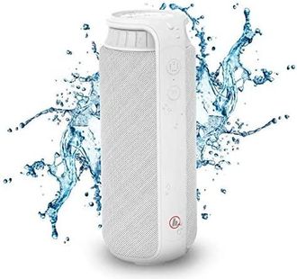 Hama Pipe 2.0, Altavoz Bluetooth, Para M&oacute;vil, Tablet U Ordenador Port&aacute;til, (24 W), A Prueba De Salpicaduras, Color Blanco