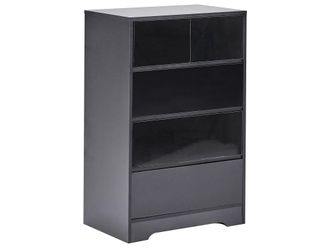 Beliani C&oacute;moda de 5 cajones negro