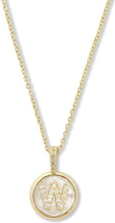 Melinda Maria Baby Love Letters Initial Pendant Necklace in Gold W at Nordstrom