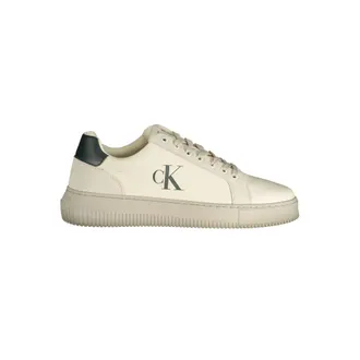 Calvin Klein White Polyurethane Men Mens Sneaker