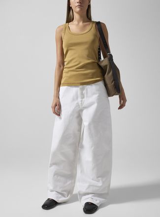 Christophe Lemaire Womens White wide-leg jean