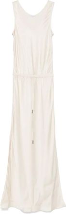 Brunello Cucinelli Abito lungo in raso - Toni neutri