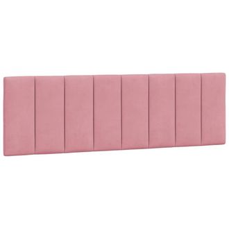 vidaXL Cabecero De Cama Acolchado Hanko Terciopelo Rosa 160 Cm Vidaxl