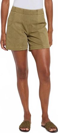 Lyss&eacute; Amira 6 Inseam Denim Short In Antique Wash Green