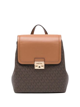 Michael Kors small Tribeca backpack - women - PVC - One Size - Brown