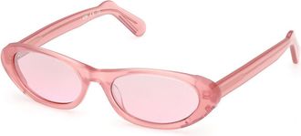 GCDS GD0021 75T Mens Sunglasses Pink Size 55