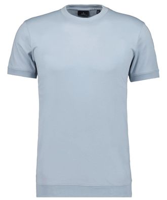 Ragman Mens Pima Crew Neck T-Shirt with Cuffs, Silver-024, M