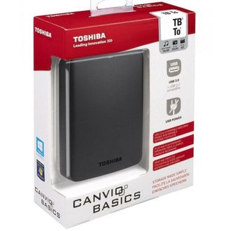 Trade Shop Trade Shop - Toshiba Canvio 2tb Usb 3.0 Portable Hard Drive Black