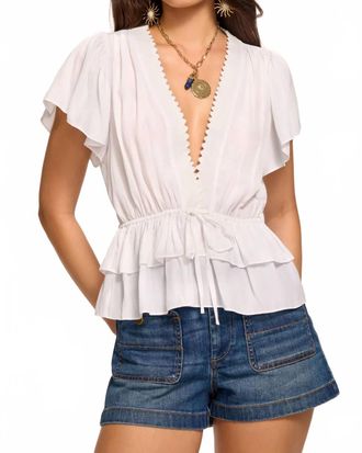 Ramy Brook Emberly Top In Ivory