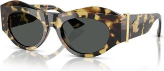 Versace Grey Cat Eye Ladies Sunglasses VE4477U 777/87 52