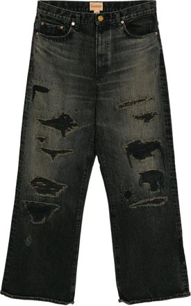 Bows & Arrows Gerafelde jeans - Zwart