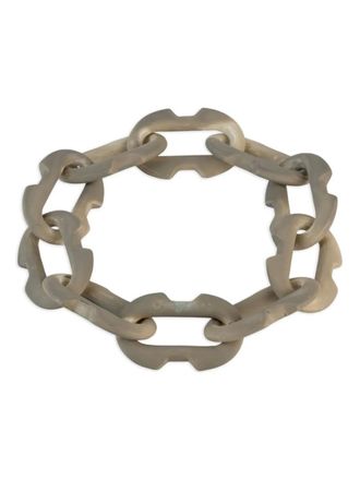 Parts Of Four deco-link chain necklace - unisex - Silver Plated Brass - One Size - Grey