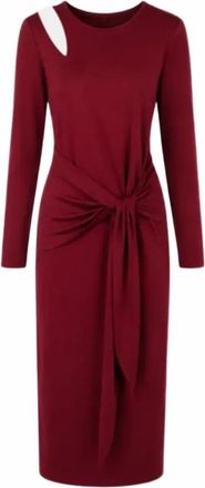 Federica Tosi Jurken Rood - Dames - Casual kleedjes - Rood - M - Kleedjes