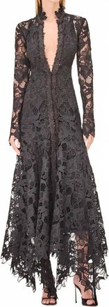 Alexis Camila Long Sleeve Midi Dress In Black