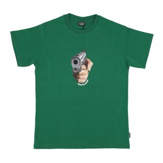 PROPAGANDA T-Shirts, male, Green, Size: S Green Bottle Mens Tee Short Sleeve