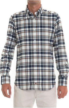 Carrel Geruite Slim Fit Casual Overhemd - Heren - Casual Overhemden - Veelkleurig - XL - Katoen - Overhemden