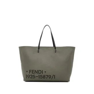 Fendi Laarge Roll Logo-print Tote Bag