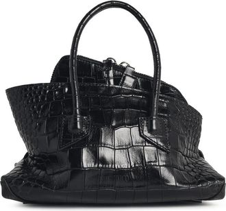 The Attico Mini borsa Attico La Passeggiata in pelle nera