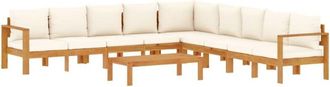 vidaXL 6 Piece Garden Sofa Set with Cushions Solid Wood Acacia vidaXL