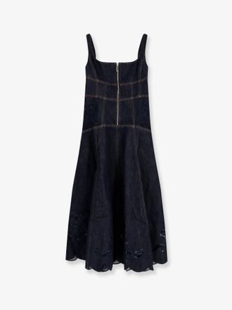 Self Portrait Vestito Midi in denim - SELF PORTRAIT - gender_Woman