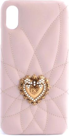 Dolce & Gabbana Phone Accessories, female, Pink, Size: ONE SIZE Devotion Case iPhone XS Max