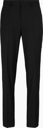 HUGO BOSS Mens Leon Solid Patterned Straight Chinos - Black - Size: 36W r