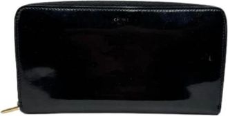 Celine Pre-owned Patent Leather Wallet - Dames - Vintage Accessoires - Zwart - ONE Size - Vintage