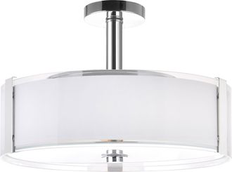 CWI Lighting Lucie 5 Light Drum Shade Chandelier With Chrome Finish