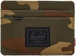 Herschel Charlie Cardholder Wallet Handbags Woodland Camo/Black Label
