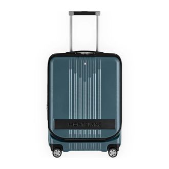 Montblanc Handbagagekoffer met zak in blauw - Heren - Handbagage koffer - Blauw - ONE Size - Koffers