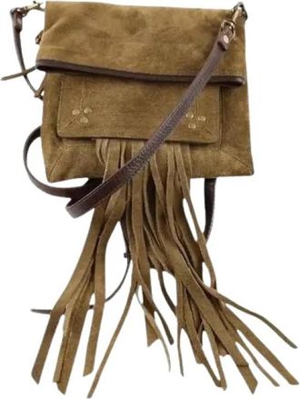 Jerome Dreyfuss Pre-owned Suede Shoulder Bag - Dames - Vintage Schoudertas - Bruin - ONE Size - Su&egrave;de - Vintage
