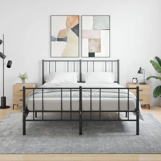 vidaXL Vidaxl - Mesita Noche 2 Uds Madera Ingenier&iacute;a Roble Sonoma 40x35x47,5 Cm