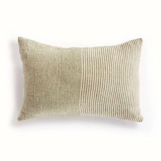 Napa Home & Garden Otis Pinstripe Lumbar Pillow in Beige at Nordstrom, Size 14X20