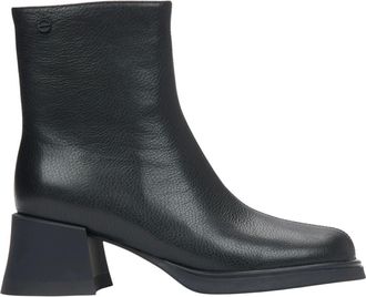 Estro & Luminara Schoenen, Dames, Zwart, 37 EU, Leer, Klassieke Zwarte Enkellaarsjes