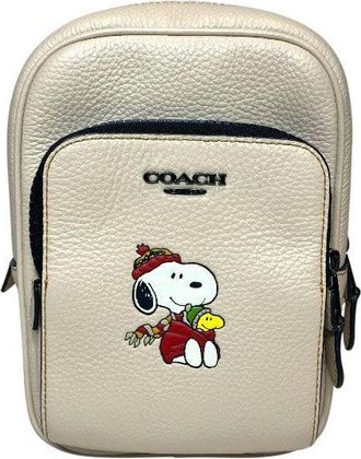 Coach Track Pack 14 Leather Shoulder Bag