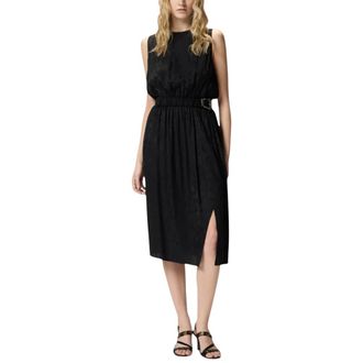Pinko Pinko, Dames, Jurken, Zwart, Maat: XL Leer