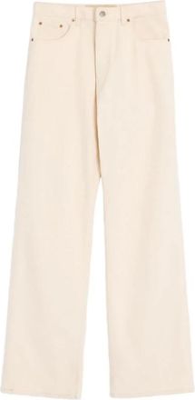 Valentino Wide Trousers, male, Beige, Size: W32 Denim Pants
