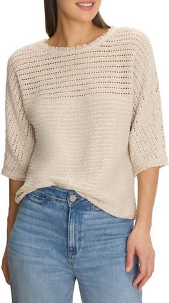 Nic+Zoe Tonal Texture Sweater in Neutral Mix at Nordstrom, Size Xx-Large