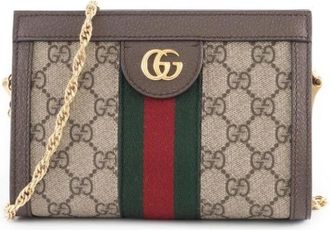 Gucci Pre-owned Cross Body Bags, female, Brown, Size: ONE SIZE Pre-owned Canvas Cross Body Bag
