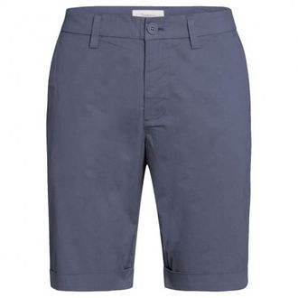 Knowledge Cotton Apparel Chuck Regular Chino Poplin Shorts Vegan Freizeithose für Herren | blau