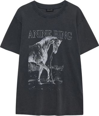 Anine Bing Lili Horse-print T-shirt