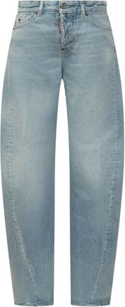 Dsquared2 Straight Jeans - Dames - Loose Fit Jeans - Blauw - M - Denim - Jeans