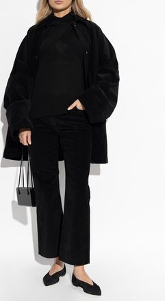 Toteme Corduroy Trousers, Womens, Black