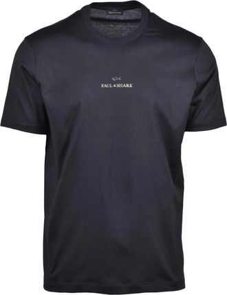 Paul & Shark T-shirts - Heren - T-shirts - Zwart - L - Katoen - Tops