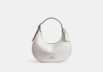 Coach Womens Emily Shoulder Bag in White | PVC